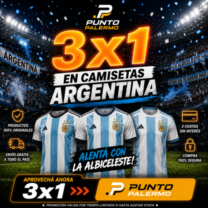 3x1 Camisetas Seleccion Argentina