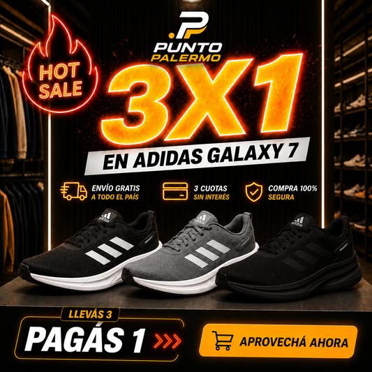 3x1 Running: Zapatillas AD Galaxy 7 al precio de 1