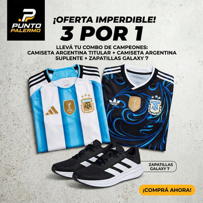 3x1 SCALONETA: CAMISETA TITULAR+CAMISETA SUPLETE+ADIDAS GALAXY 7!